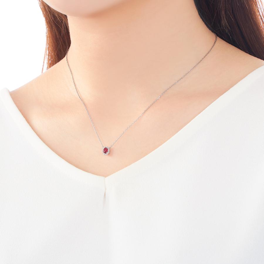 【正規販売店】 プラチナルビーネックレス 【FKP1574101276】(57200円)