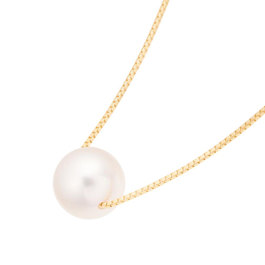 ジュエリーツツミ K18イエローゴールドアコヤ真珠ネックレス（8.5mm
