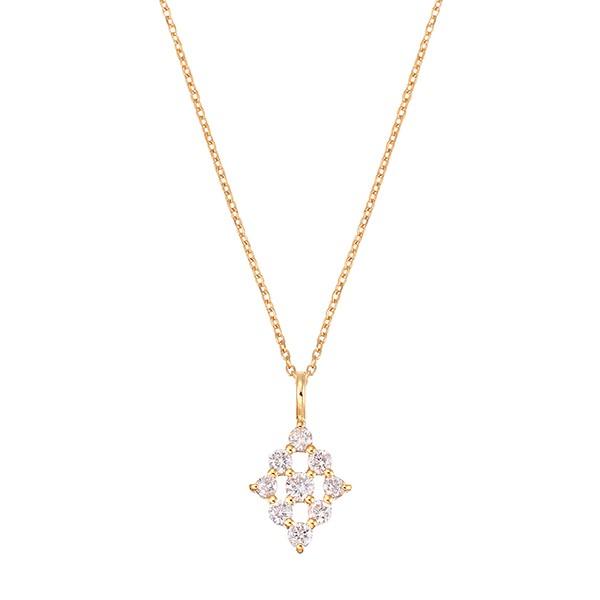 K18イエローゴールドダイヤモンドネックレス