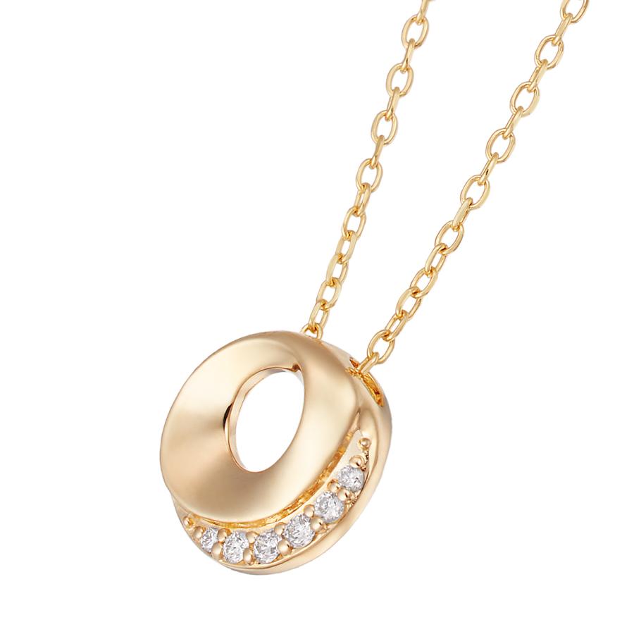 ジュエリーツツミ K10イエローゴールドダイヤモンドネックレス