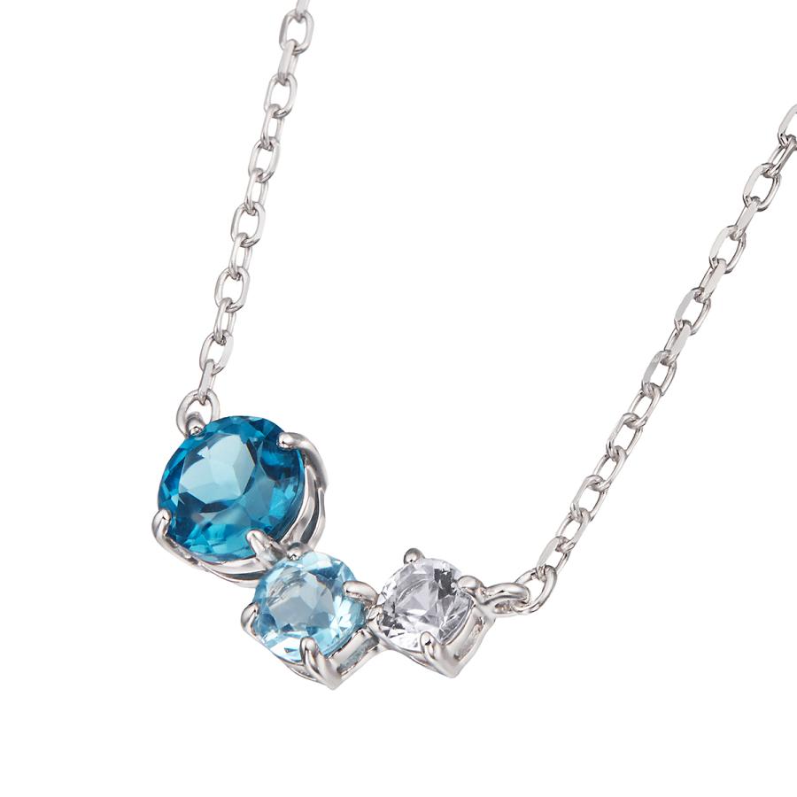 TSUTSUMI 花形マルチストーン宝石ネックレス/k10 K10イエローゴールドマルチストーンネックレス(RPN450)|TSUTSUMI