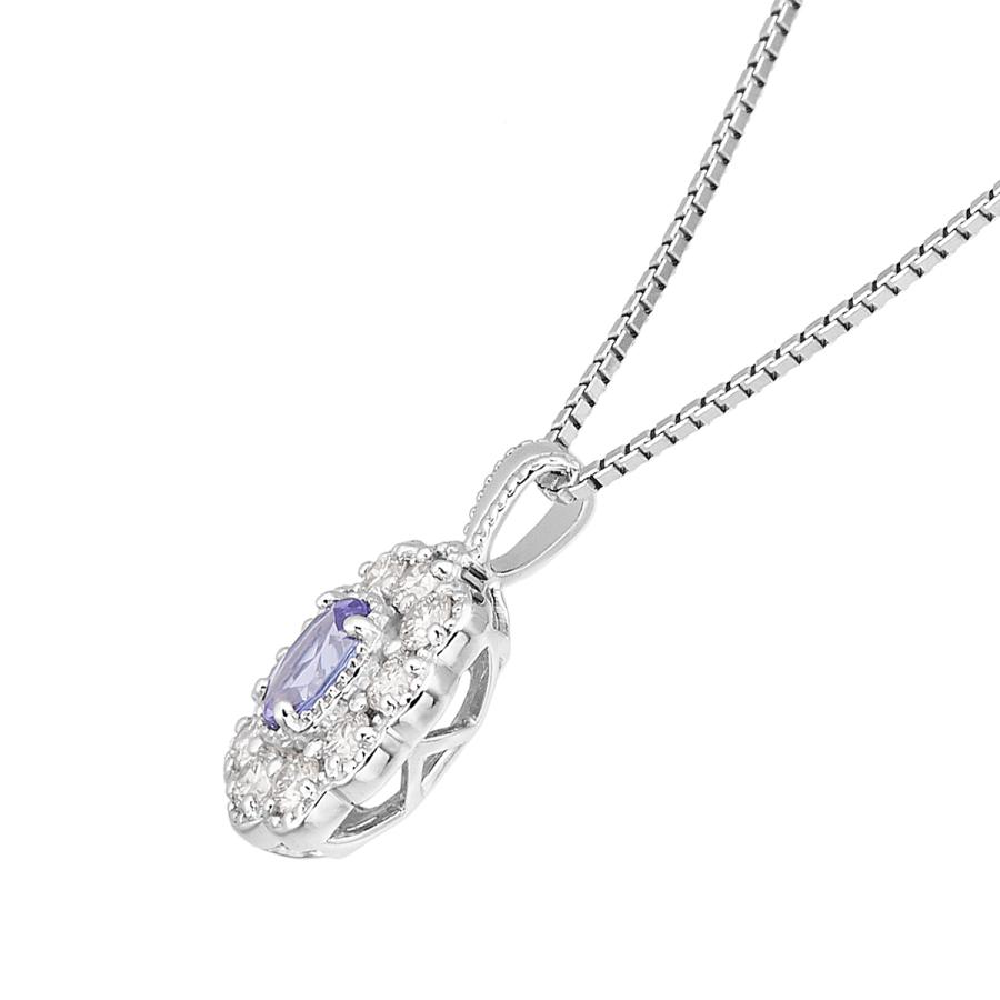 ジュエリーツツミ シルバー ネックレス タンザナイト プラチナタンザナイトネックレス(RPN073-002)|TSUTSUMI