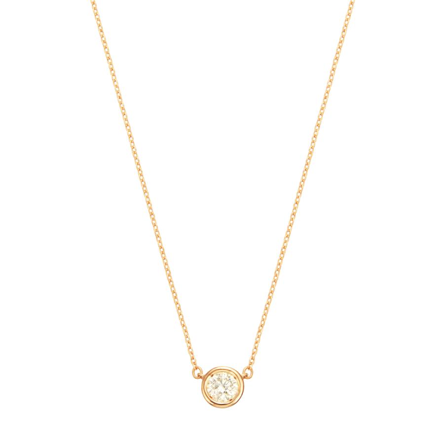 ジュエリーツツミ K18イエローゴールドダイヤモンドネックレス