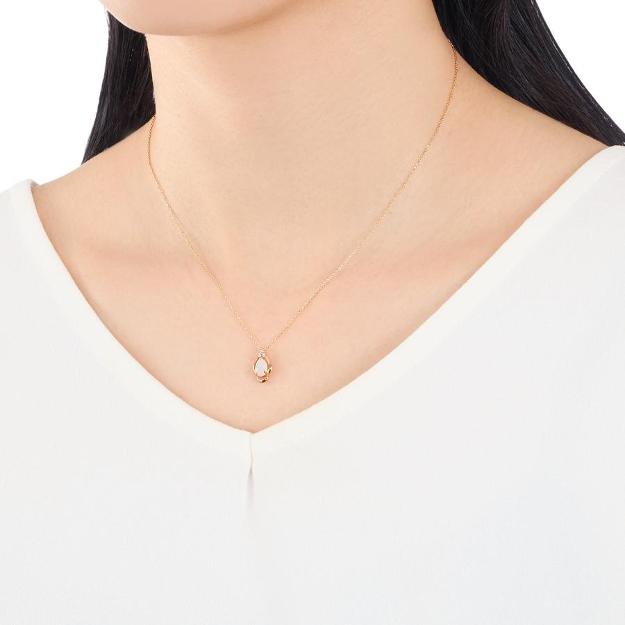 ジュエリーツツミ K18イエローゴールドオパールネックレス