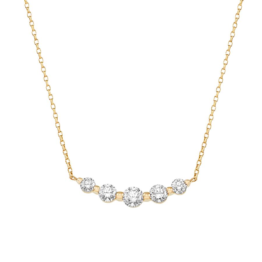 K18イエローゴールドダイヤモンドネックレス