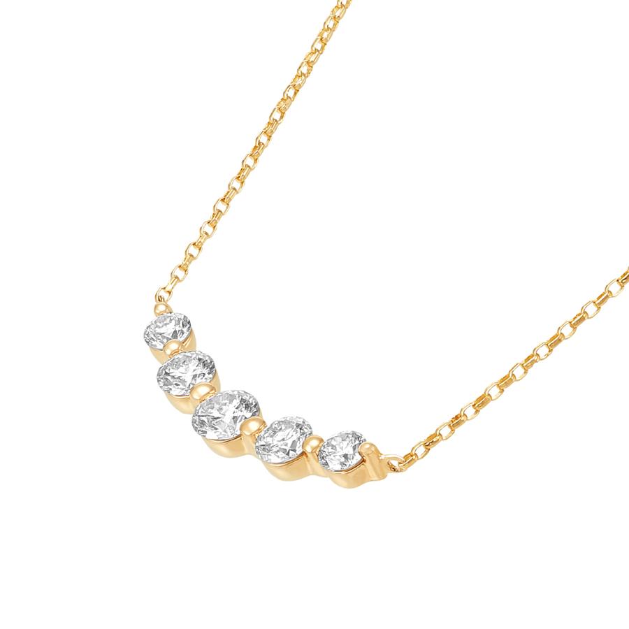 ⭐️完成品⭐️ K18イエローゴールドダイヤモンドネックレス 【KUE1075994624】(39100円)