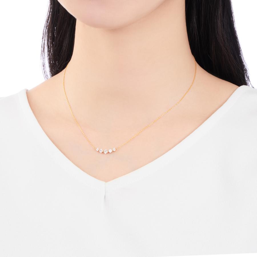 ⭐️完成品⭐️ K18イエローゴールドダイヤモンドネックレス 【KUE1075994624】(39100円)