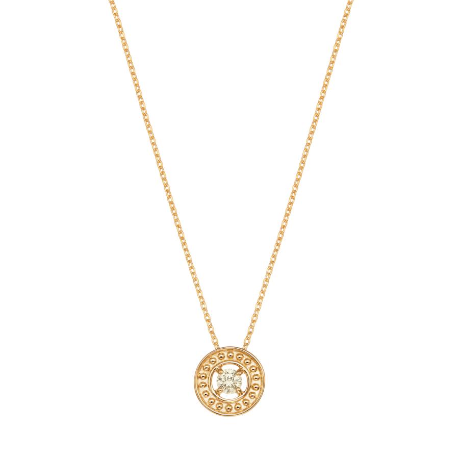 ジュエリーツツミ K18イエローゴールドダイヤモンドネックレス