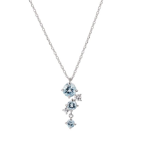 K10ホワイトゴールドアクアマリンネックレス Rpn403 001 ジュエリーツツミ 通販 Yahoo ショッピング