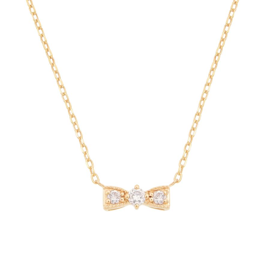 ジュエリーツツミ K10イエローゴールドダイヤモンドネックレス