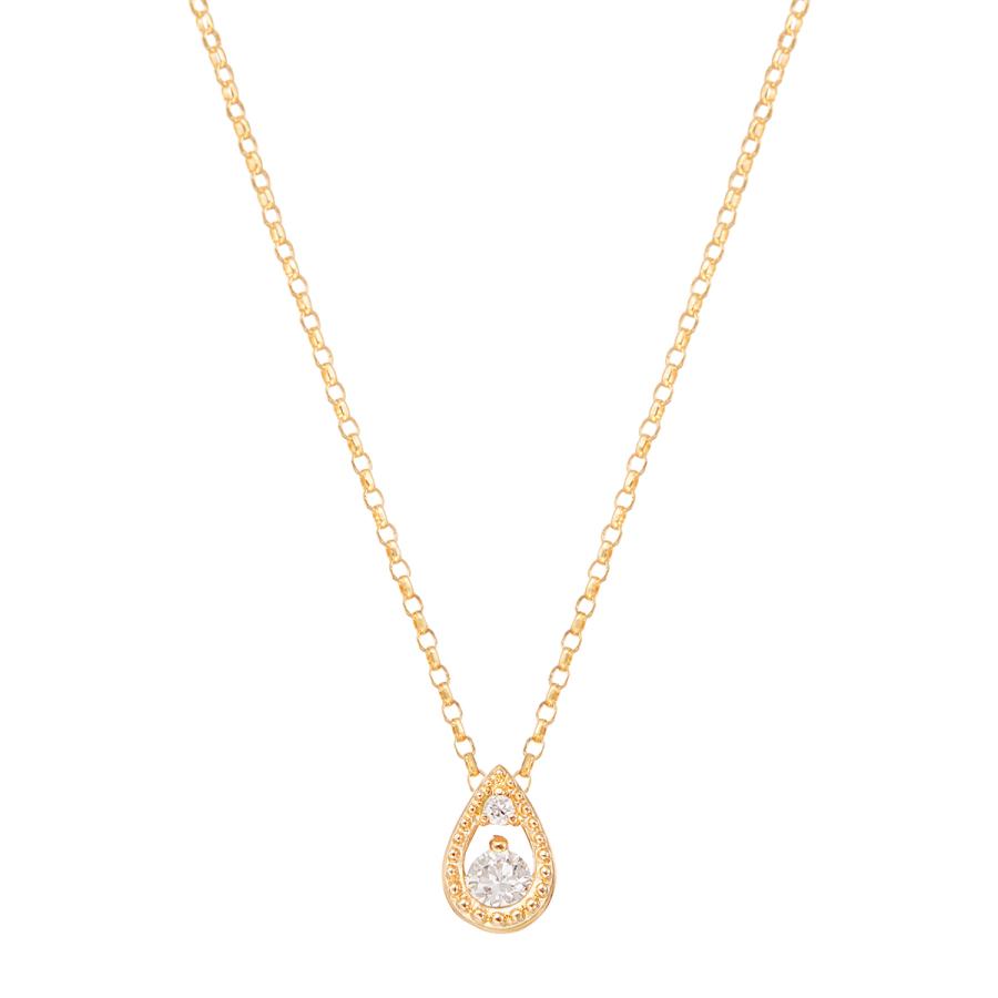 K18イエローゴールドダイヤモンドネックレス