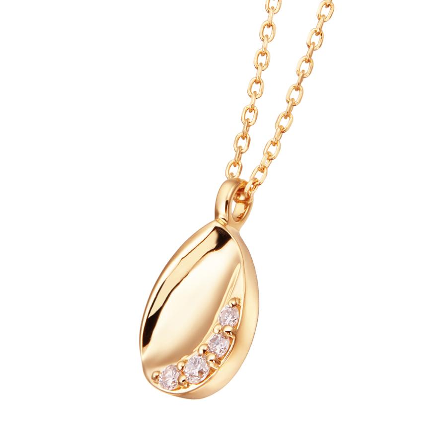 ジュエリーツツミ K18イエローゴールドダイヤモンドネックレス