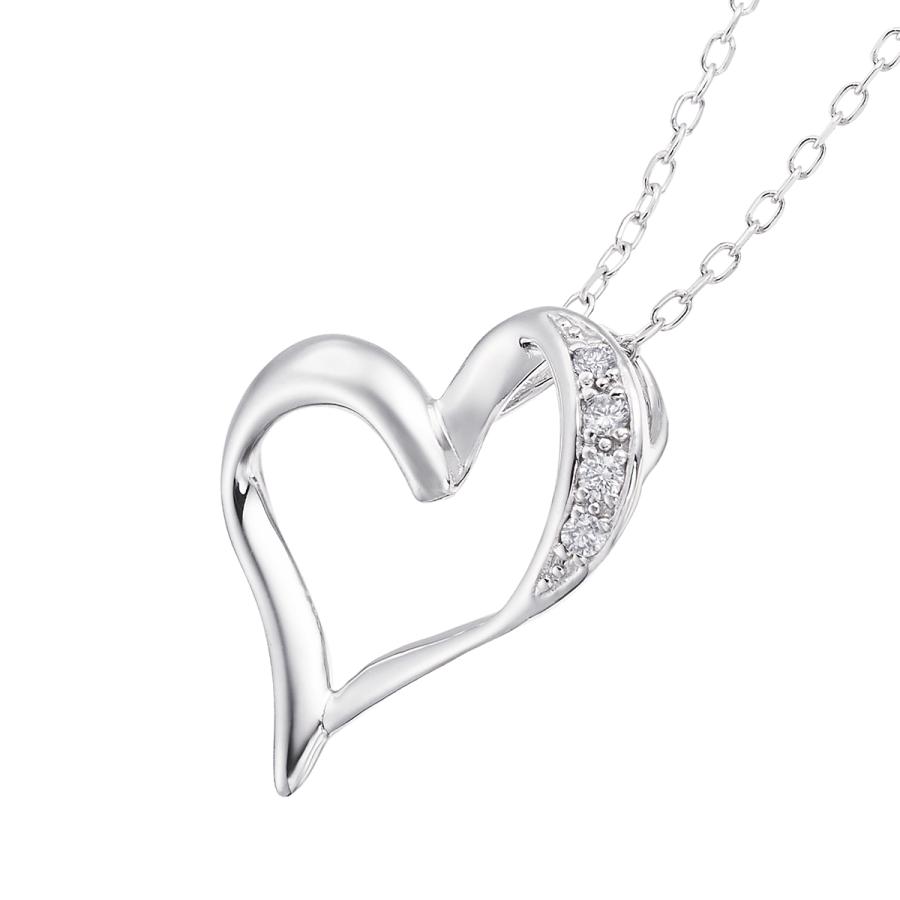 【新品】 K10ホワイトゴールドダイヤモンドネックレス 【2069037805】(12987円)