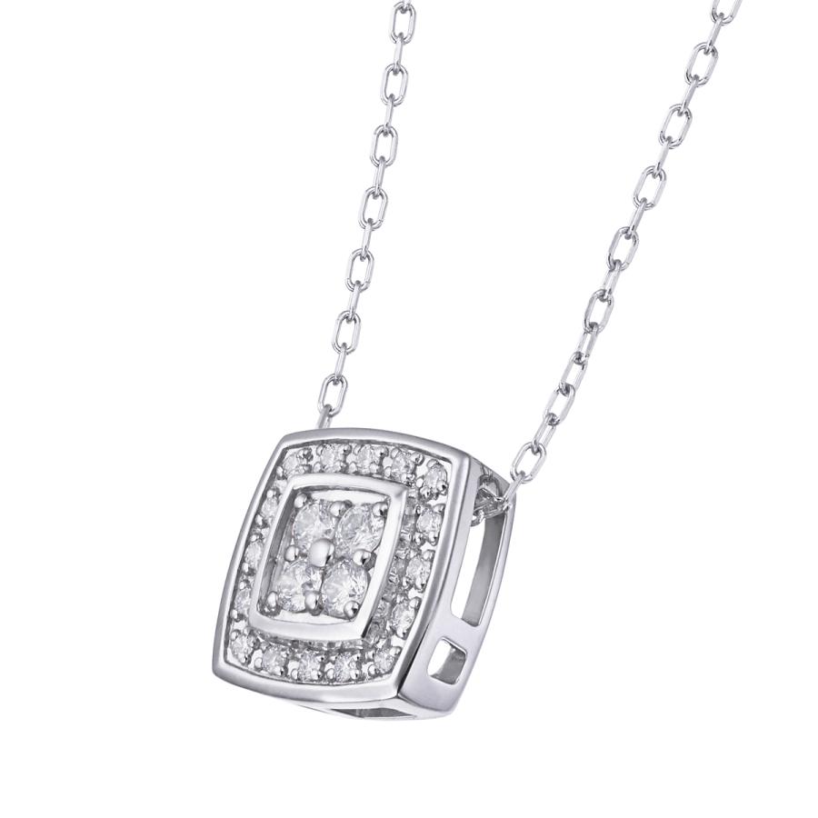【新版】 プラチナダイヤモンドネックレス 【HOV9824286599】(35700円)