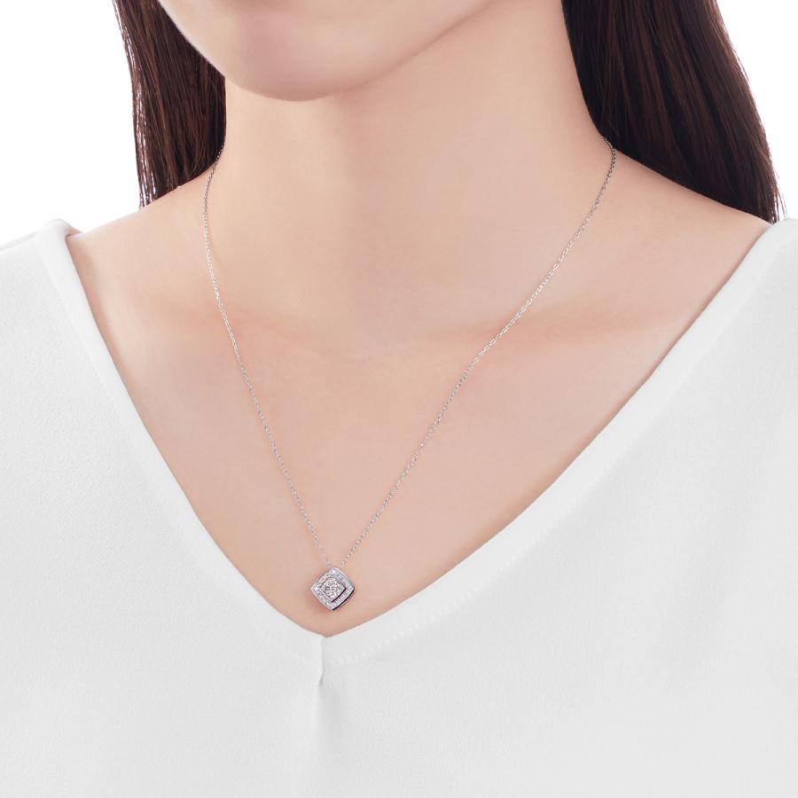 【新版】 プラチナダイヤモンドネックレス 【HOV9824286599】(35700円)