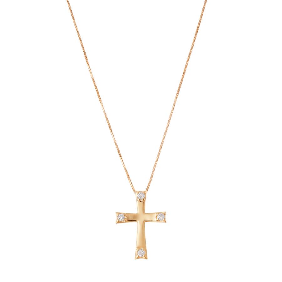 K18イエローゴールドダイヤモンドネックレス