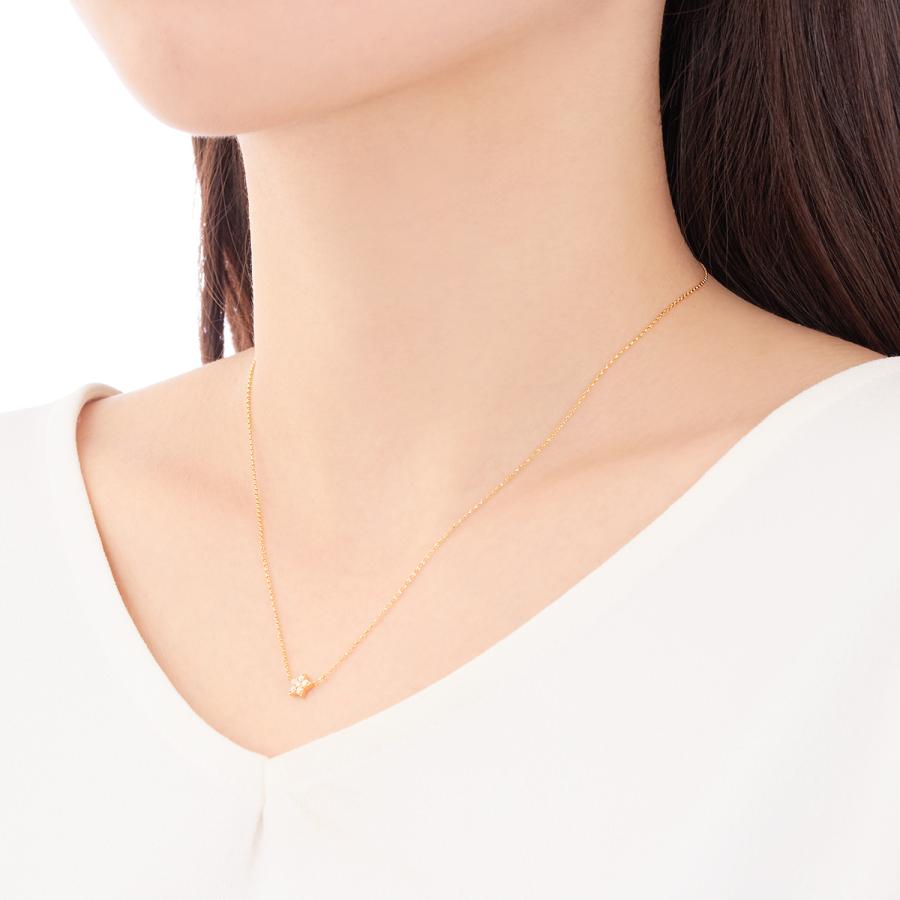 K18イエローゴールドダイヤモンドネックレス : rpn423 : ジュエリー  