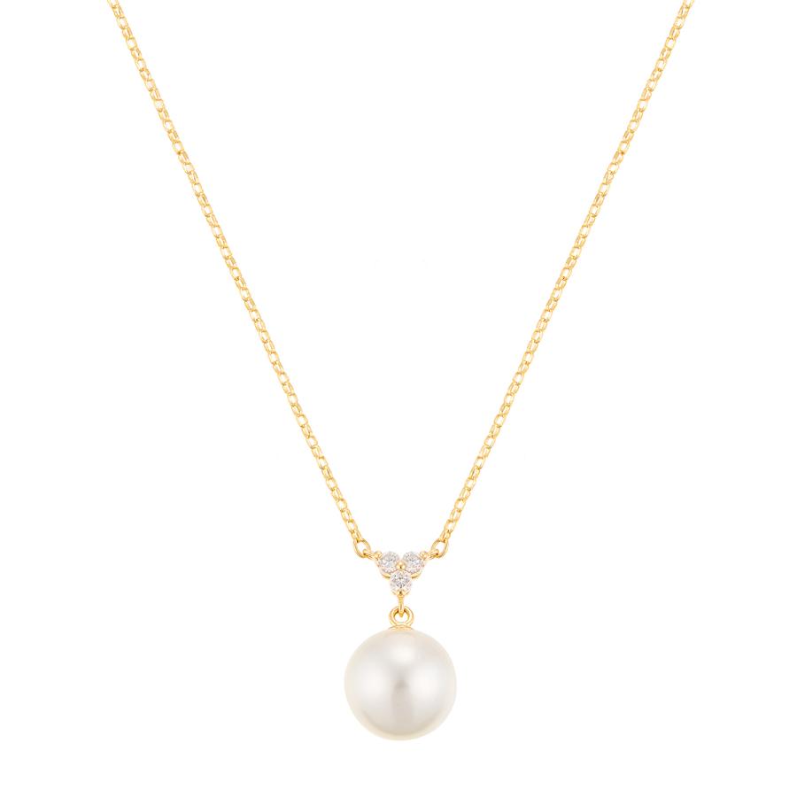 ツツミ ネックレス K18 イエローゴールド アコヤ真珠 ネックレス（7.5mm）18金 ダイヤモンド フォーマル 上品  :RPN427-001:ジュエリーツツミ Yahoo!ショッピング店 - 通販 - Yahoo!ショッピング