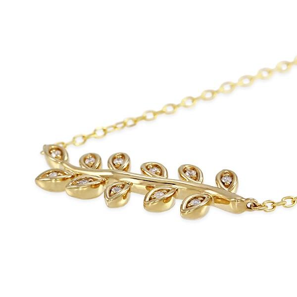 K10イエローゴールドダイヤモンドネックレス 