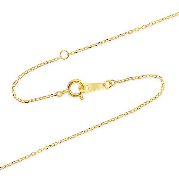 K10イエローゴールドダイヤモンドネックレス 