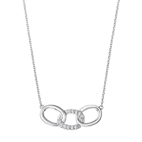 プラチナダイヤモンドネックレス(17160円)