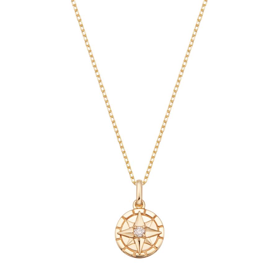 ジュエリーツツミ K10イエローゴールドダイヤモンドネックレス