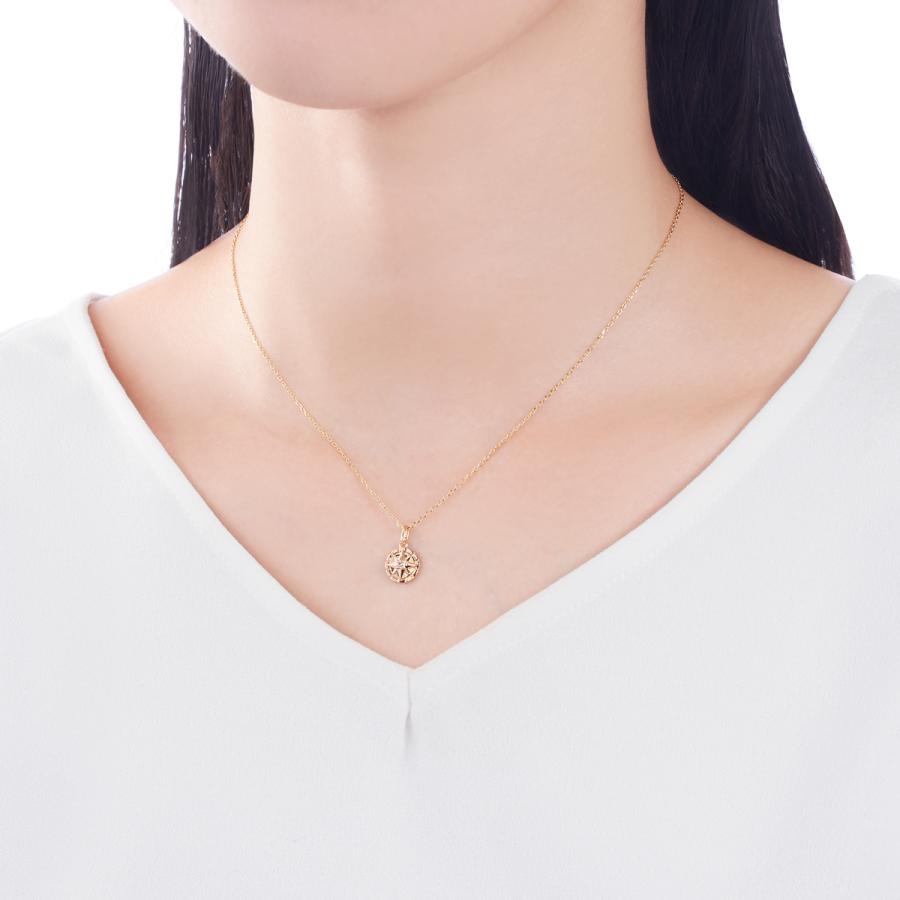 新品未使用　ジュエリーツツミ　K10イエローゴールドダイヤモンドネックレス ジュエリーツツミ K10イエローゴールドダイヤモンドネックレス