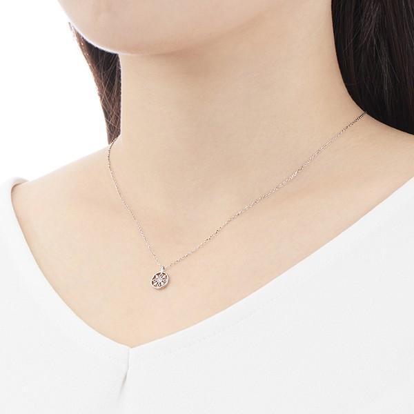 ジュエリーツツミ K10ホワイトゴールドダイヤモンドネックレス