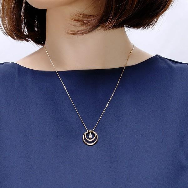 現品発送 K18イエローゴールドダイヤモンドネックレス 【DG9659160705】(35100円)