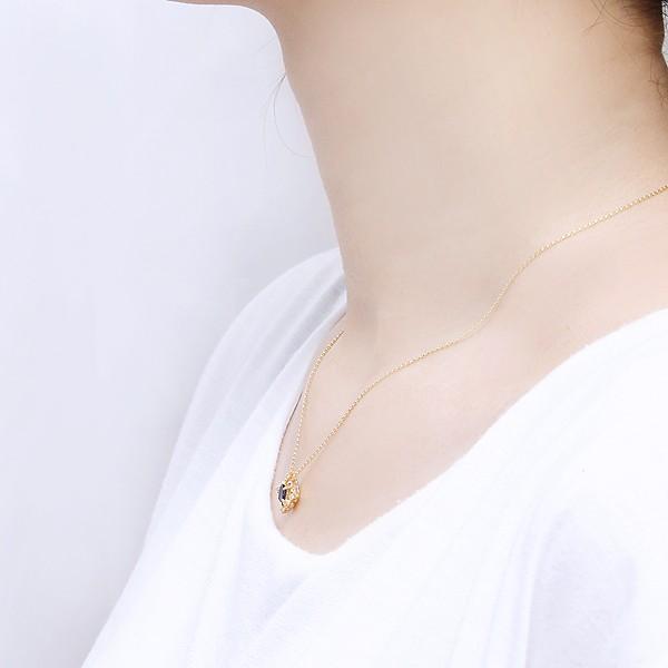 ジュエリーツツミ K18イエローゴールドサファイアネックレス