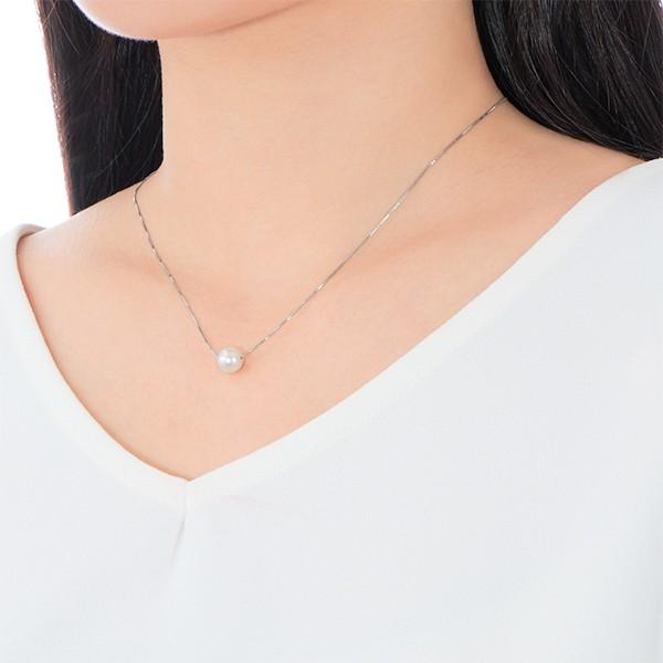 ジュエリーツツミ プラチナアコヤ真珠ネックレス（7mm） : ジュエリー