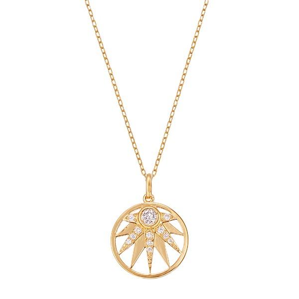 K18イエローゴールドダイヤモンドネックレス