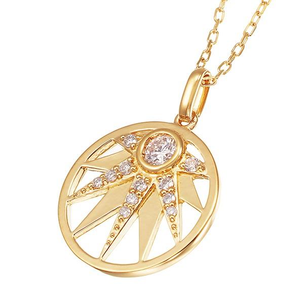 お値下げ K18イエローゴールドダイヤモンドネックレス 【CE9081257833】(33000円)