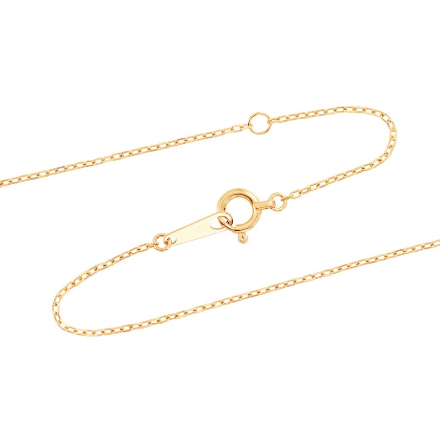 K18 エメラルド 一粒ネックレス｜18金 イエローゴールド シンプル 華奢