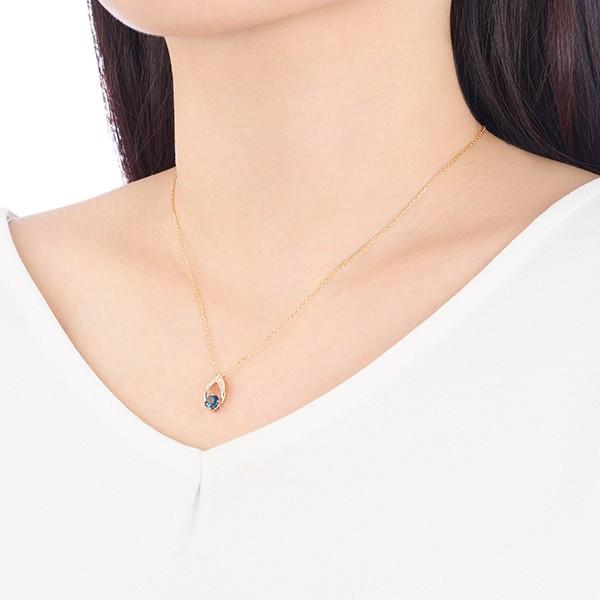 ジュエリーツツミ K10イエローゴールドロンドンブルートパーズ