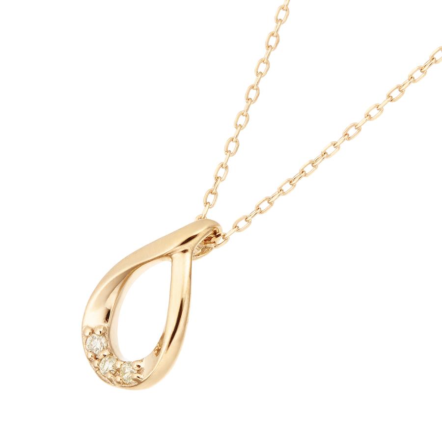 ジュエリーツツミ K10イエローゴールドダイヤモンドネックレス