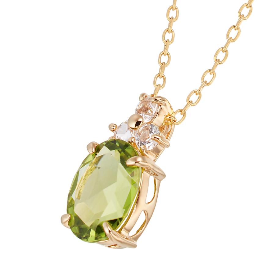 ジュエリーツツミ　ペリドットK10ペンダントネックレス K10イエローゴールドペリドットネックレス(RPN537-001)|TSUTSUMI