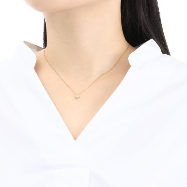 K18イエローゴールドダイヤモンドネックレス 