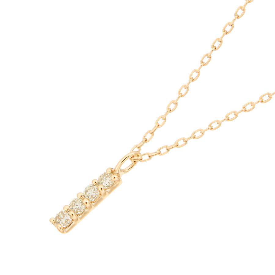 新品同様★ジュエリーツツミ　K10YG刻印入り　ツイストバーネックレス 新品同様☆ジュエリーツツミ K10YG刻印入り ツイストバーネックレス