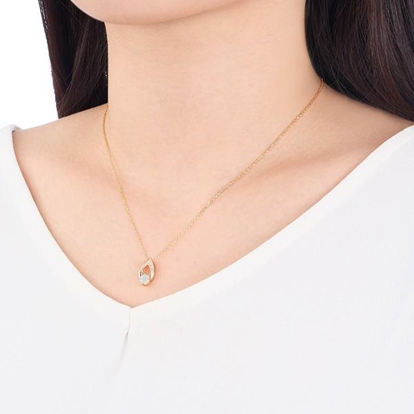 ジュエリーツツミK10ゴールド オパール ネックレス K10イエローゴールドオパールネックレス(RPN422-002)|TSUTSUMI