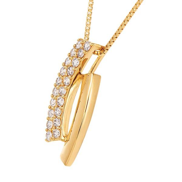 【クーポン】 K18イエローゴールドダイヤモンドネックレス 【YWU1202576913】(43700円)