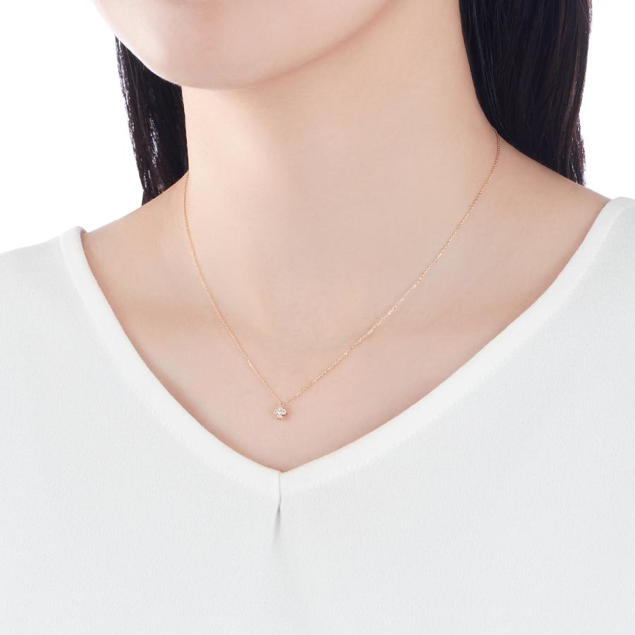 ジュエリーツツミ K18イエローゴールドダイヤモンドネックレス