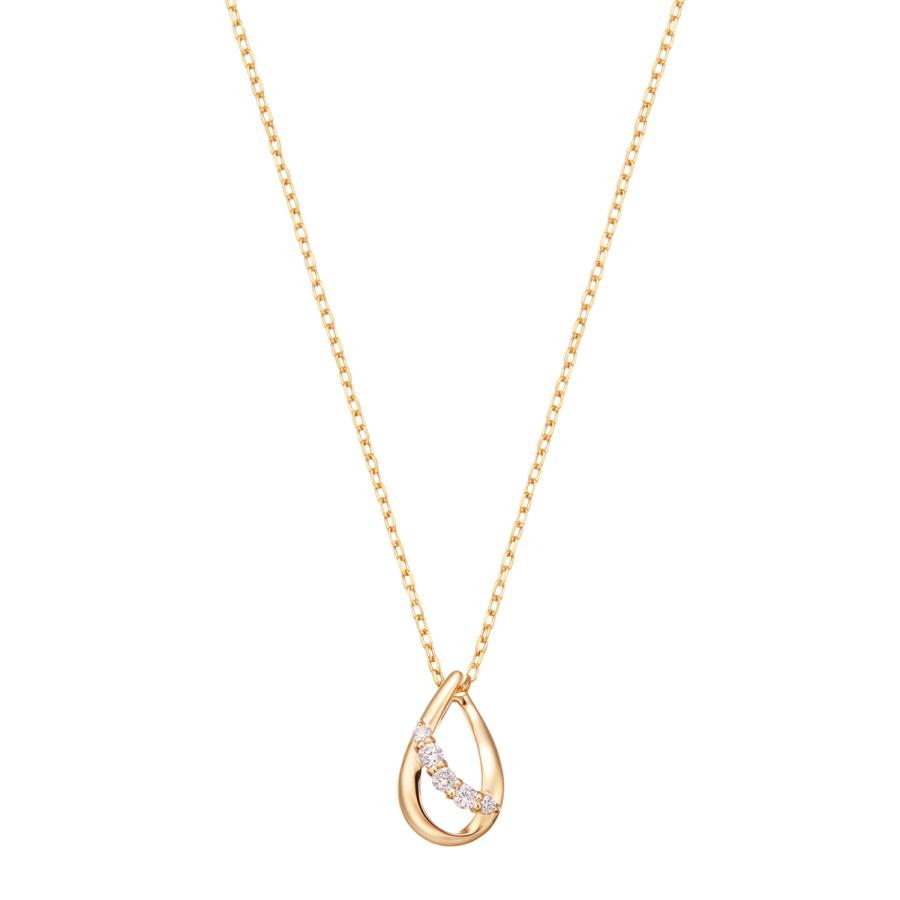 ジュエリーツツミ K10イエローゴールドダイヤモンドネックレス