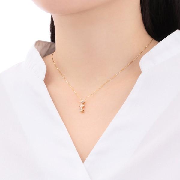 ジュエリーツツミ K18イエローゴールドダイヤモンドネックレス