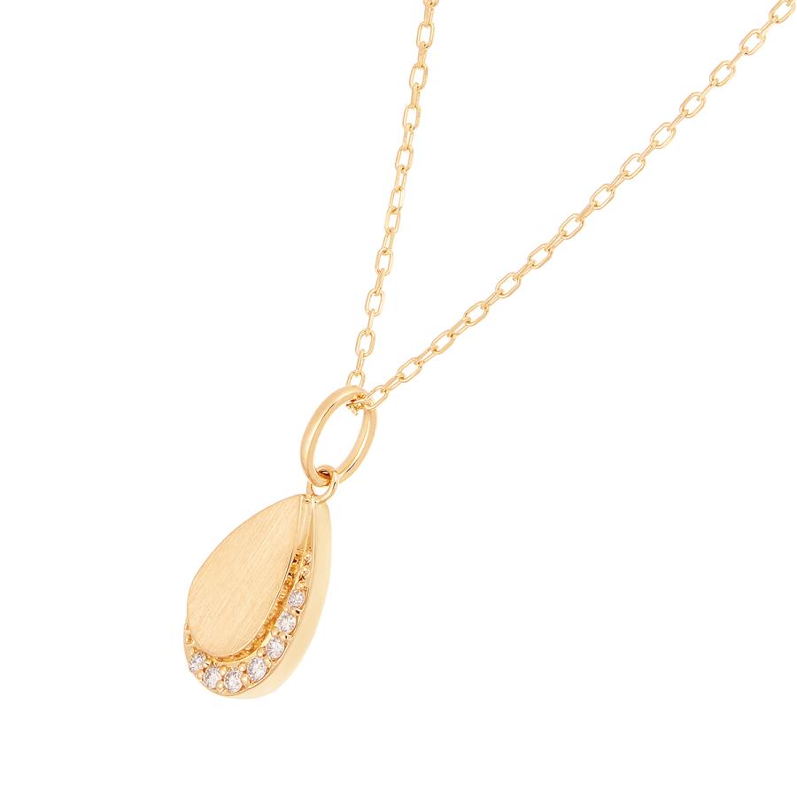 K18イエローゴールドダイヤモンドネックレス 