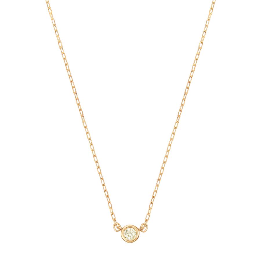 ジュエリーツツミ K10イエローゴールドダイヤモンドネックレス