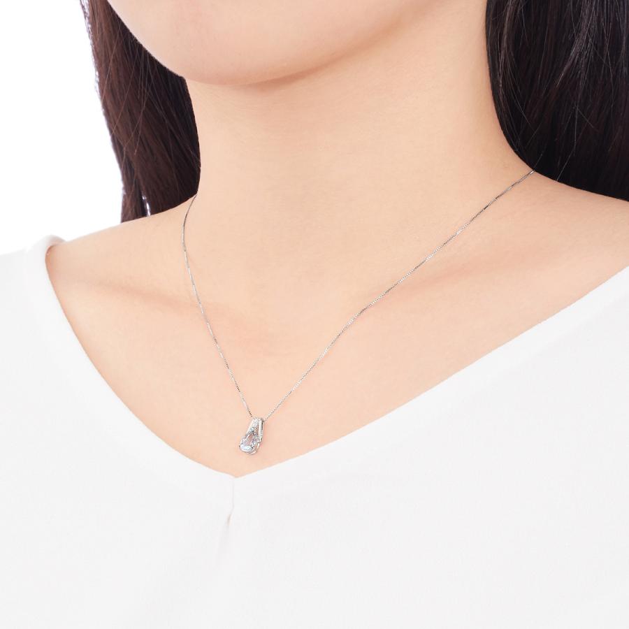 ジュエリーツツミ プラチナアクアマリンネックレス : ジュエリーツツミ