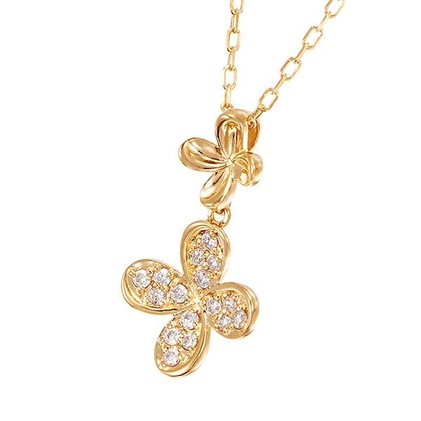 ジュエリーツツミ K18イエローゴールドダイヤモンドネックレス