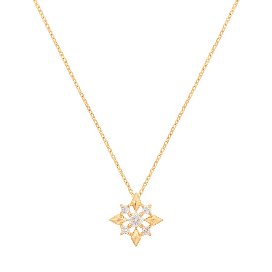 K18イエローゴールドダイヤモンドネックレス