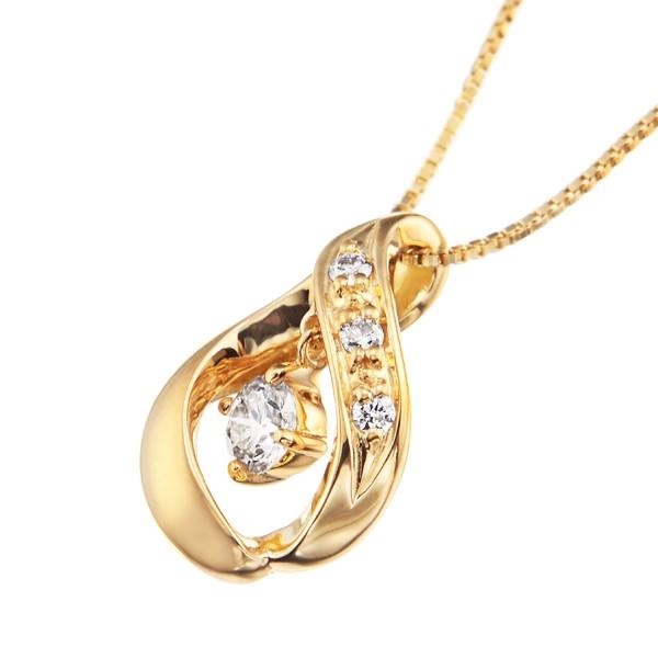 超特盛ミラクルプライス K18イエローゴールドダイヤモンドネックレス 【VQL6962280341】(25300円)